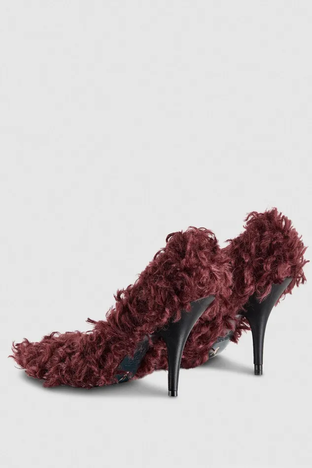 Pumps Women Patrizia Pepe FluffyEffect Pumps Organic Purple
