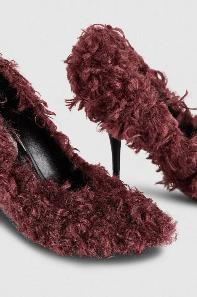Pumps Women Patrizia Pepe FluffyEffect Pumps Organic Purple
