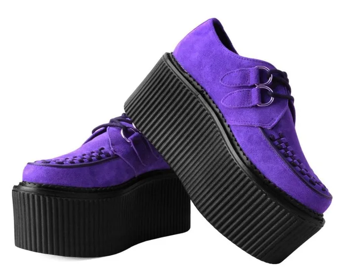 Purple Suede Classic Stratocreeper Women TUK Shoes Platforms Purple Suede Classic Stratocreeper Women TUK Shoes Platforms