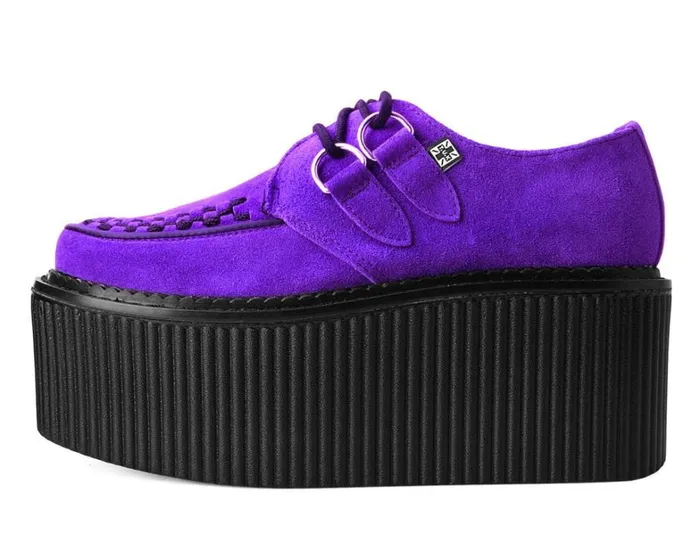 Purple Suede Classic Stratocreeper Women TUK Shoes Platforms Purple Suede Classic Stratocreeper Women TUK Shoes Platforms