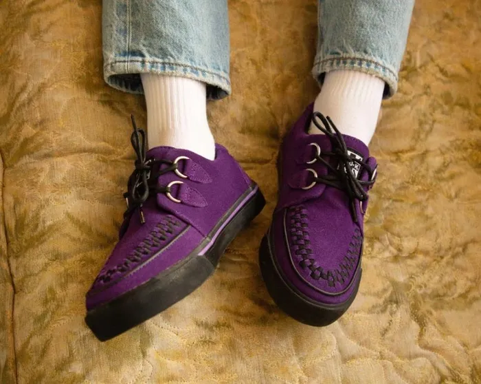 Purple Suede Sneaker Women TUK Shoes Sneakers Purple Suede Sneaker Women TUK Shoes Sneakers
