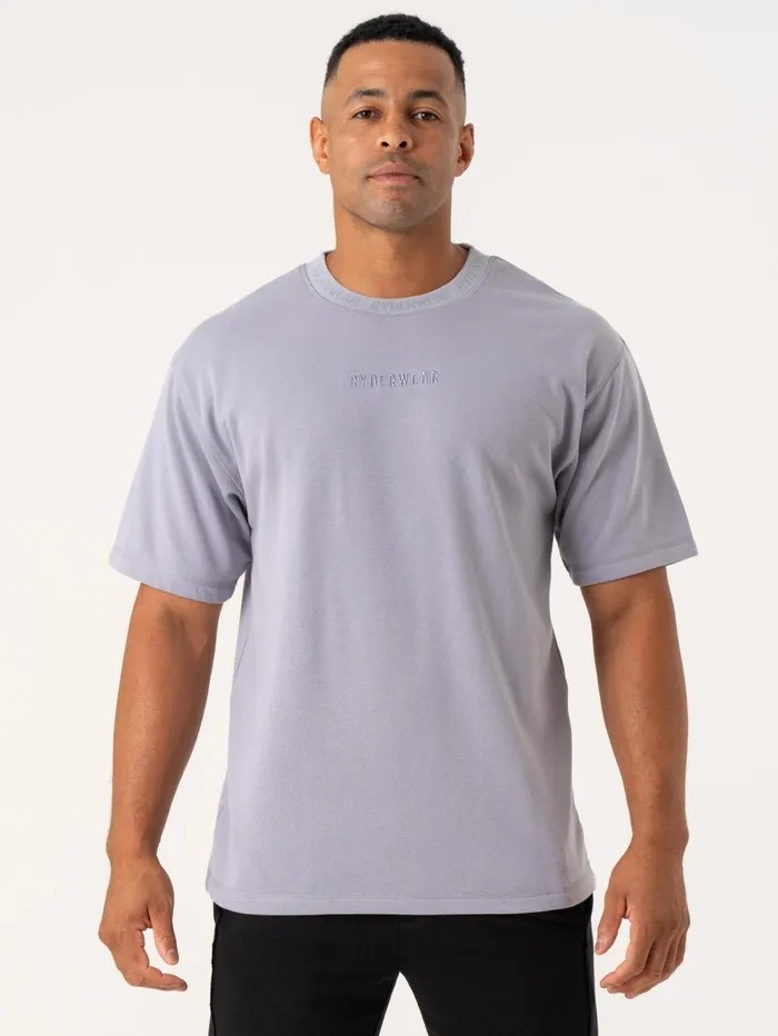 Pursuit Fleece TShirt 8211 Lavender Men Ryderwear Tops