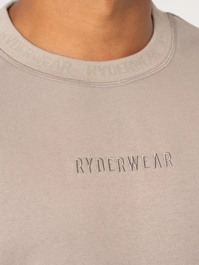 Pursuit Fleece TShirt 8211 Taupe Men Ryderwear Tops