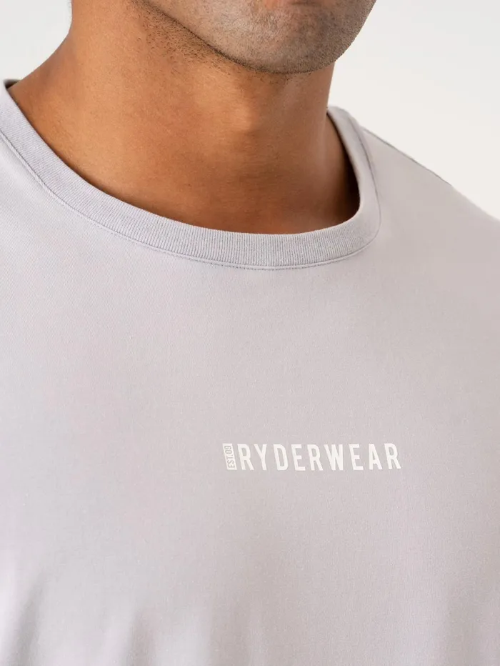 Pursuit Oversized TShirt 8211 Lavender Stonewash Men Ryderwear Tops
