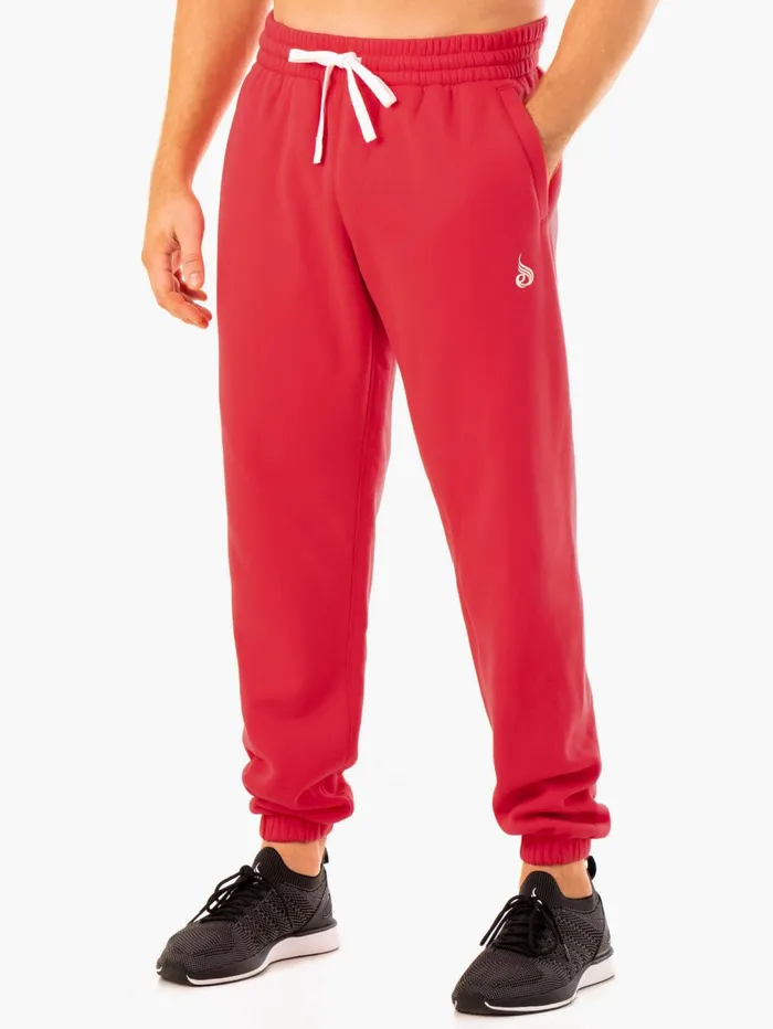 Recharge Relaxed Track Pant 8211 Red Men Ryderwear Gym Pants