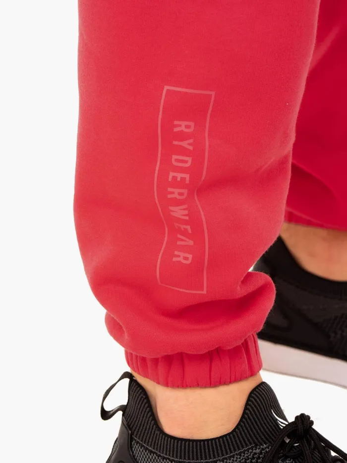 Recharge Relaxed Track Pant 8211 Red Men Ryderwear Gym Pants