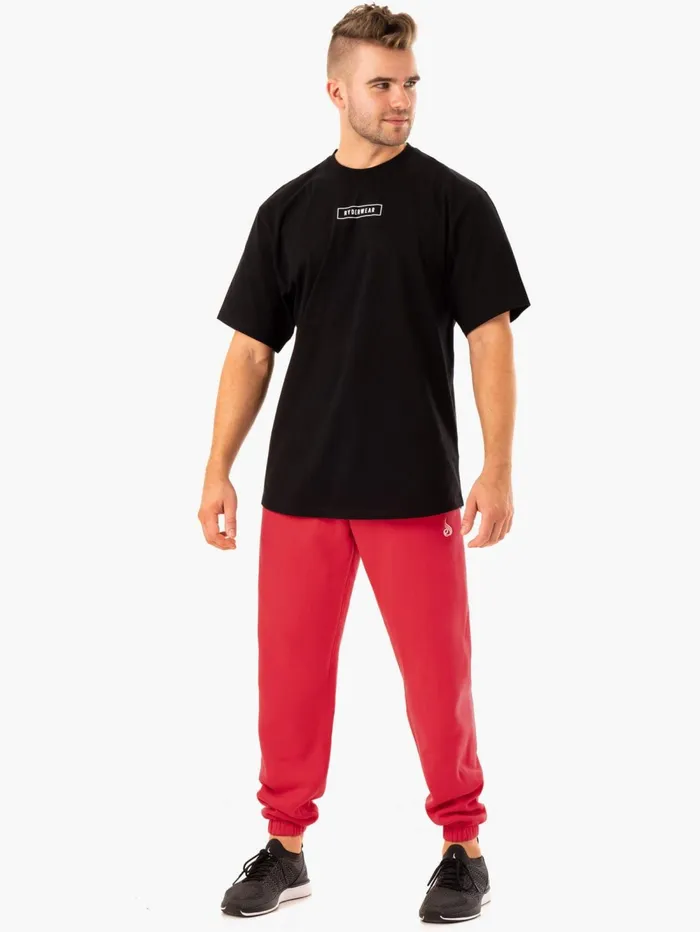 Recharge Relaxed Track Pant 8211 Red Men Ryderwear Gym Pants