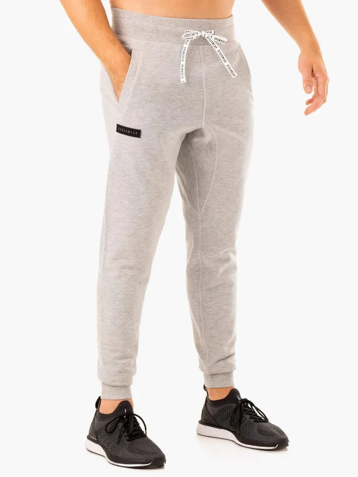 Recharge Tapered Track Pant 8211 Grey Marl Men Ryderwear Gym Pants
