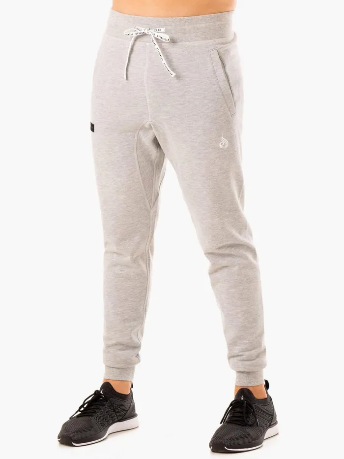 Recharge Tapered Track Pant 8211 Grey Marl Men Ryderwear Gym Pants