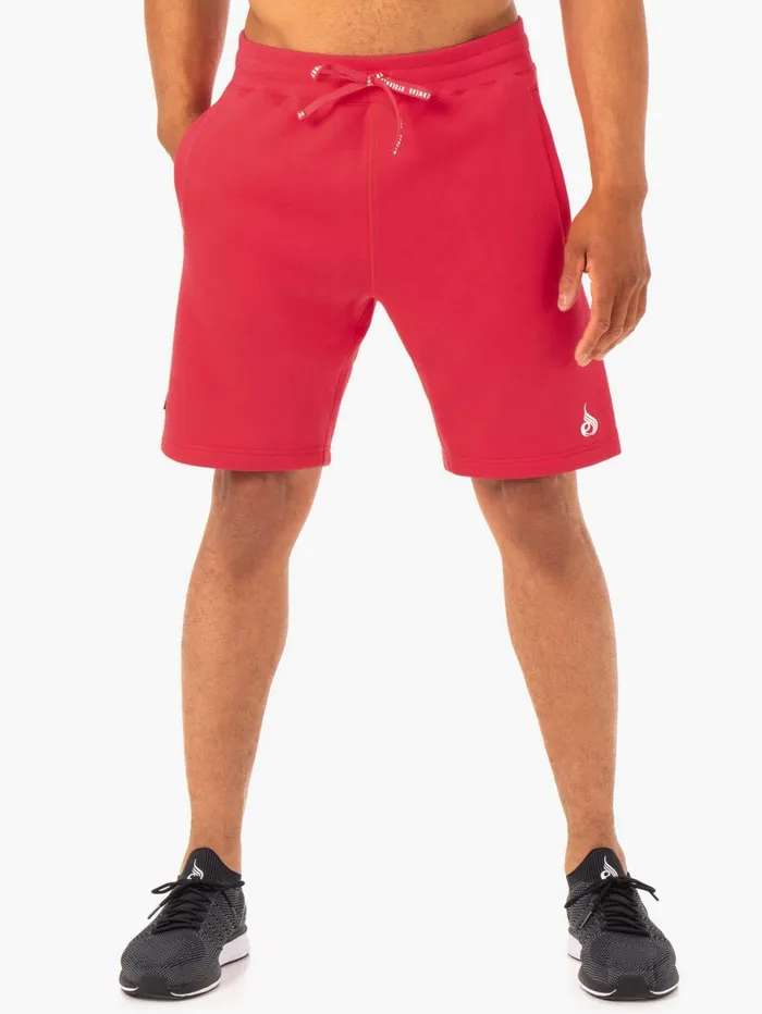 Recharge Track Short 8211 Red Men Ryderwear Gym Shorts