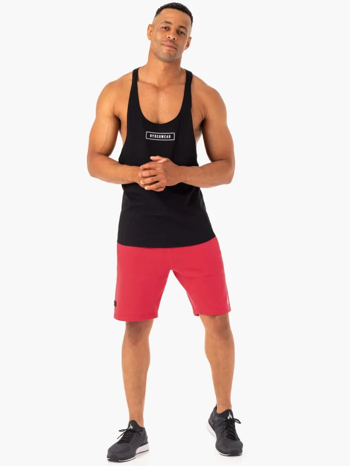 Recharge Track Short 8211 Red Men Ryderwear Gym Shorts