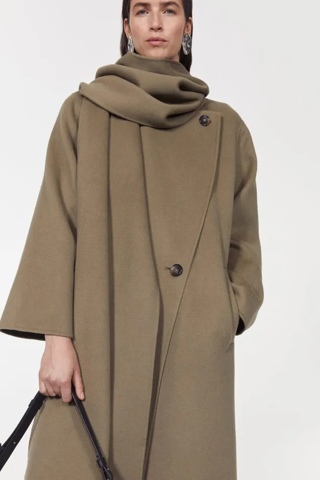 Rego Long Coat Moss Agate Women Rodebjer Outerwear