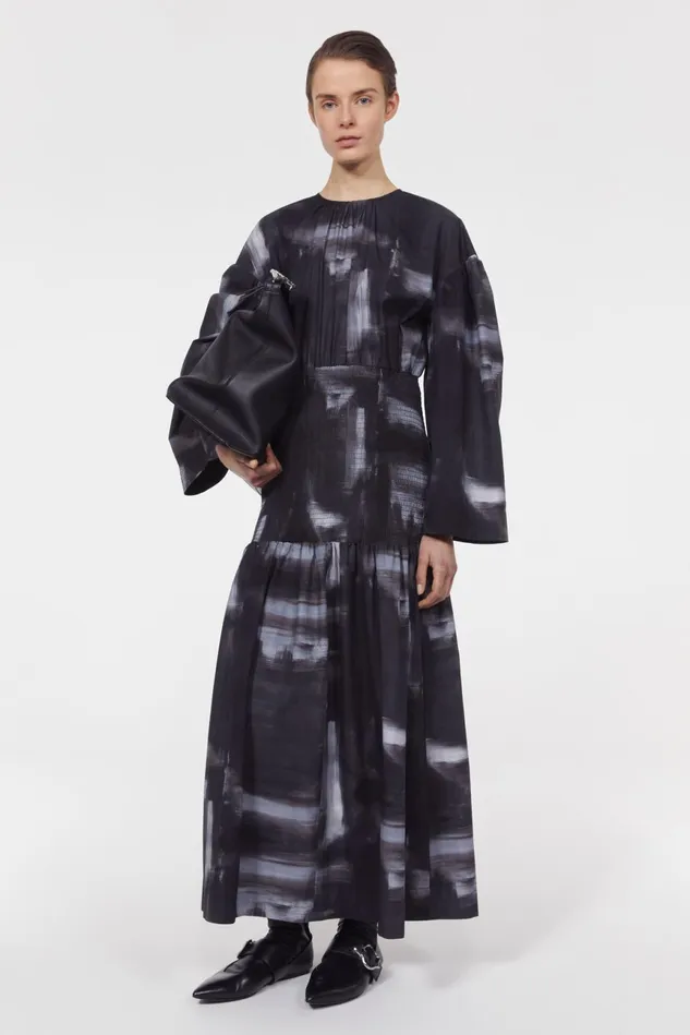 Reham Wash Dress Black Women Rodebjer Dresses and Caftans