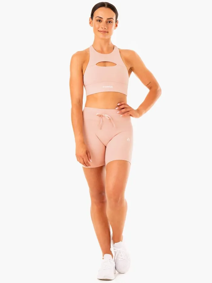 Replay High Waisted Shorts 8211 Nude Women Ryderwear Gym Shorts
