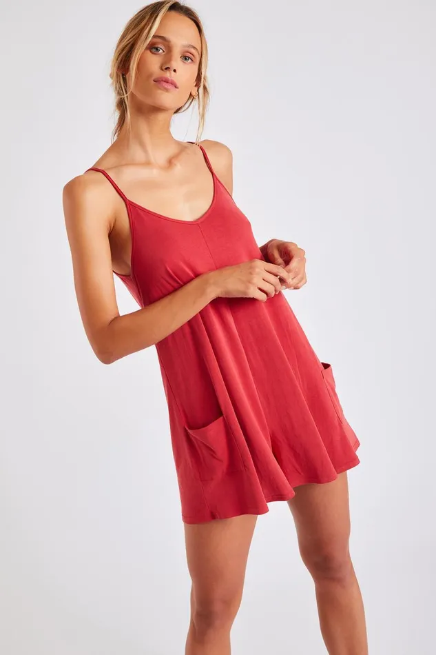Rompers Red 8211 JONAH VASILI Red Women Banana Moon Shorts and Playsuits