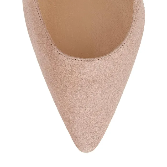 Romy 100 Ballet Pink Suede Pointy Toe Pumps Ballet Pink Women JIMMY CHOO Pumps