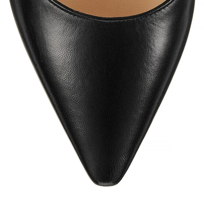 Romy 85 Black Kid Leather Pointy Toe Pumps Black Women JIMMY CHOO Pumps