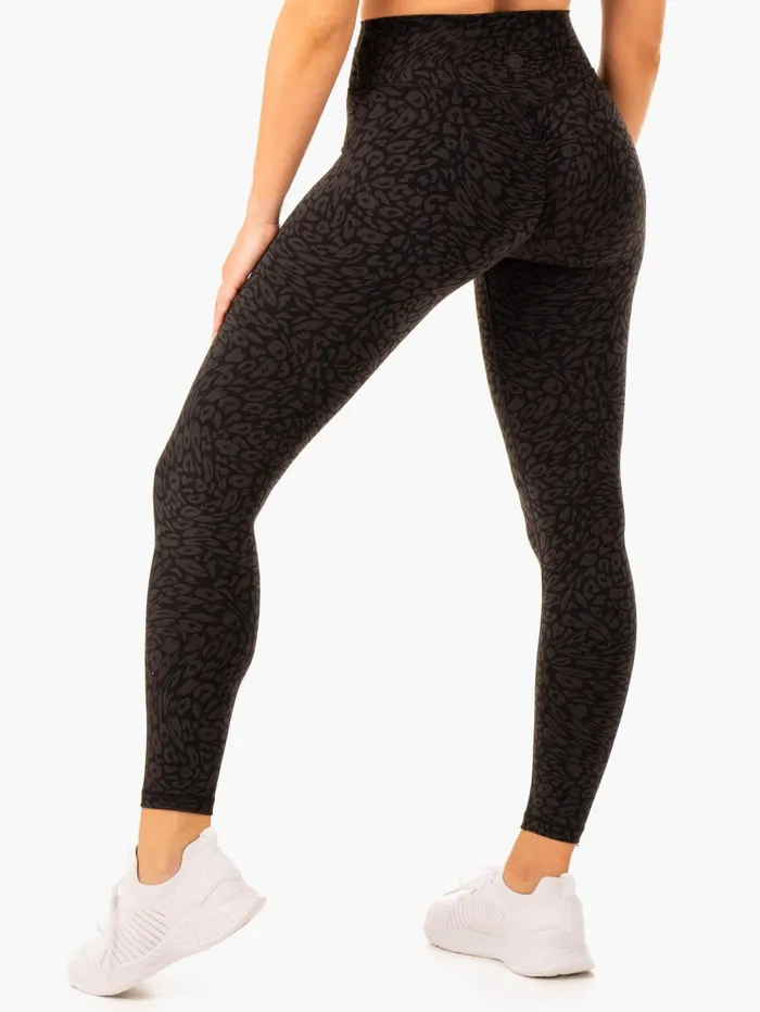 Rotation High Waisted Scrunch Leggings 8211 Black Leopard Women Ryderwear Leggings Rotation High Waisted Scrunch Leggings 8211 Black Leopard Women Ryderwear Leggings