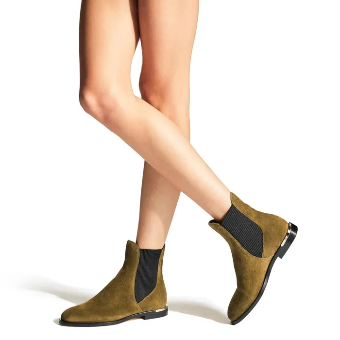 Rourke Flat Clove Suede Ankle Boots Clove Women JIMMY CHOO Boots