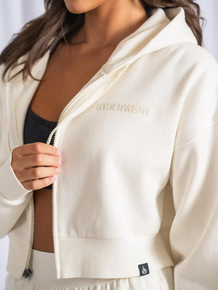 Ryderwear Track Jacket 8211 Off White Women Ryderwear Tops