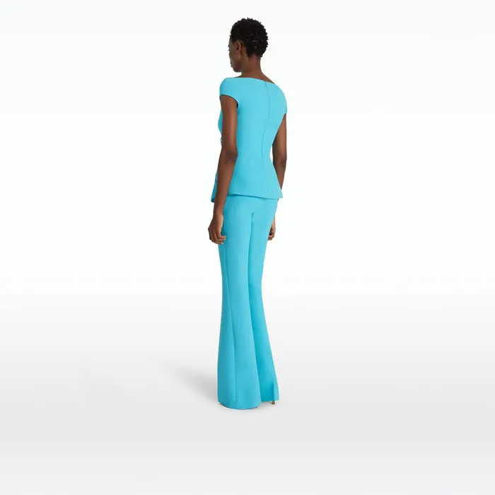 Safiyaa Alexa Aquamarine Trousers Women Trousers