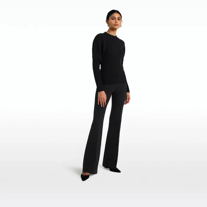Safiyaa Alexa Black Trousers Women Trousers