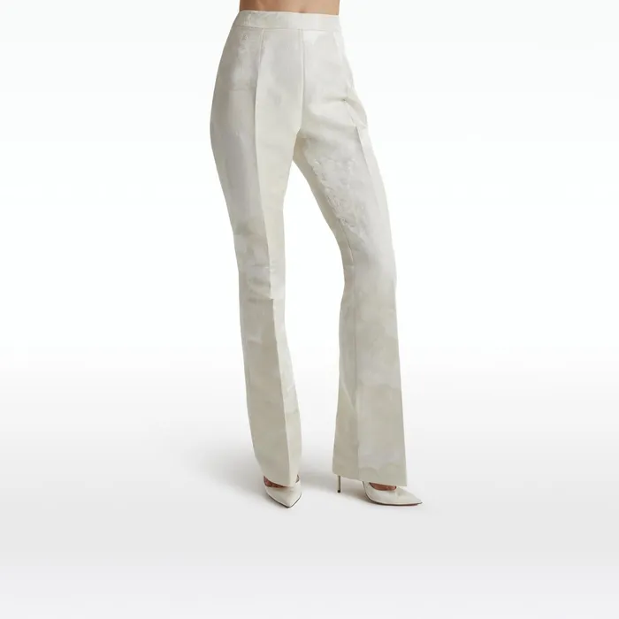 Safiyaa Alexa Ivory Trousers Women Trousers