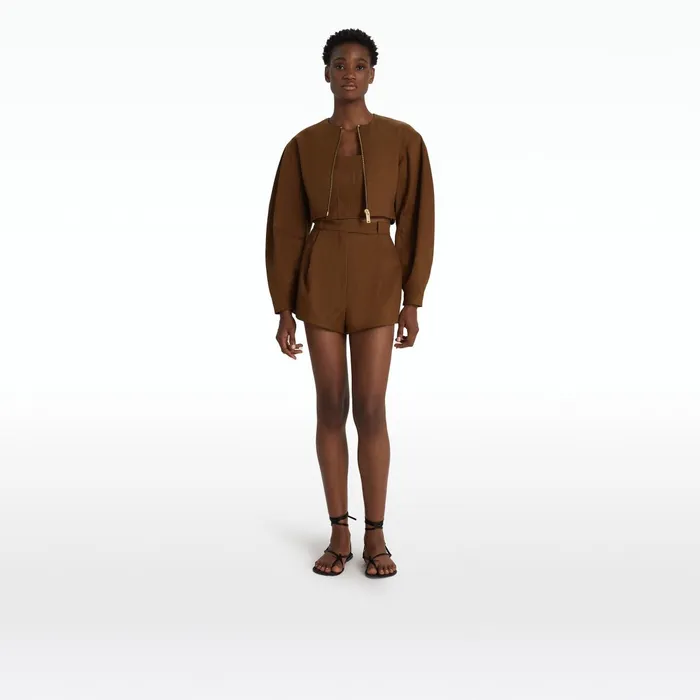 Safiyaa Amare Deep Brown Jacket Women Jackets Coats