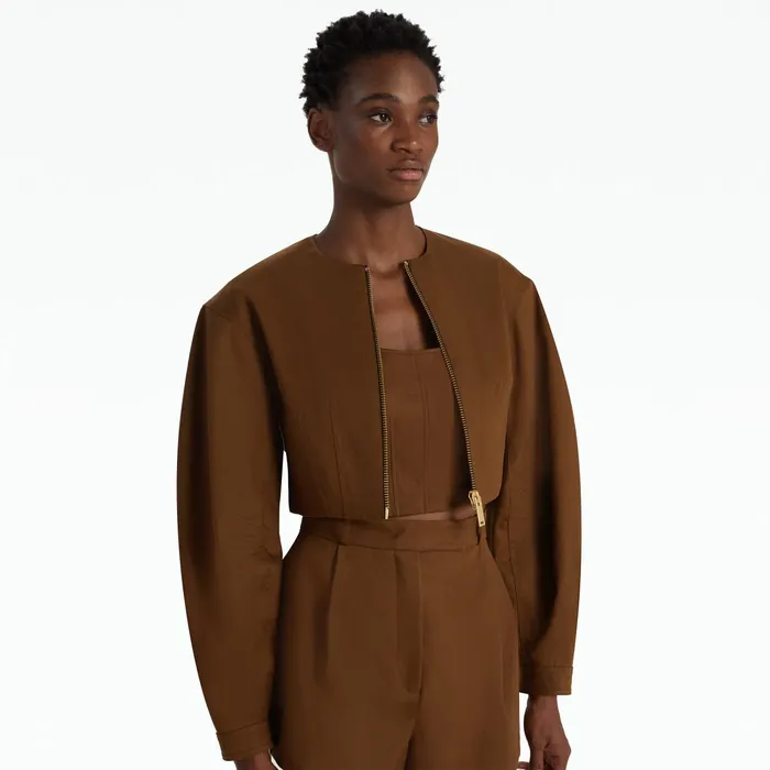 Safiyaa Amare Deep Brown Jacket Women Jackets Coats