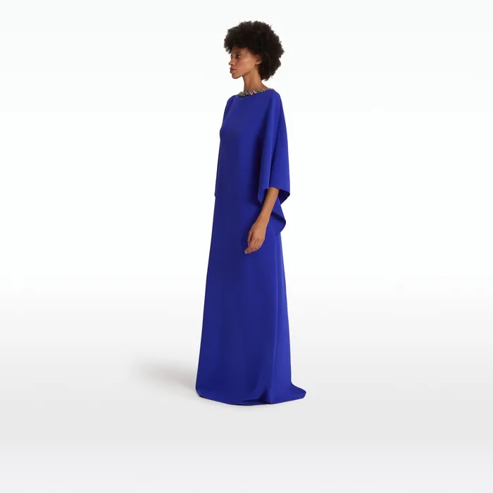 Safiyaa Amarella Azure Blue Long Dress Women Dresses