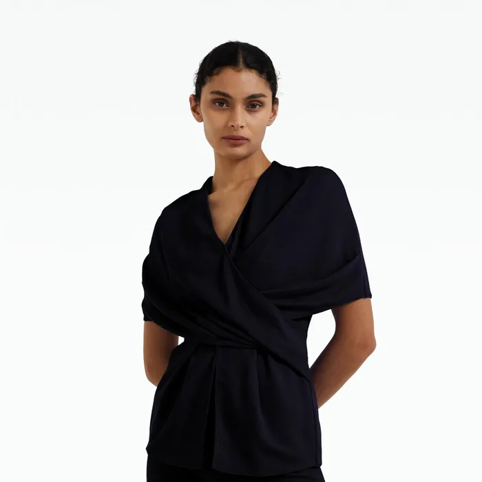 Safiyaa Andrey Navy Top Women Tops