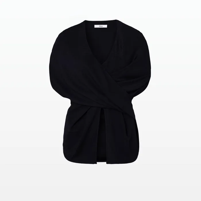 Safiyaa Andrey Navy Top Women Tops