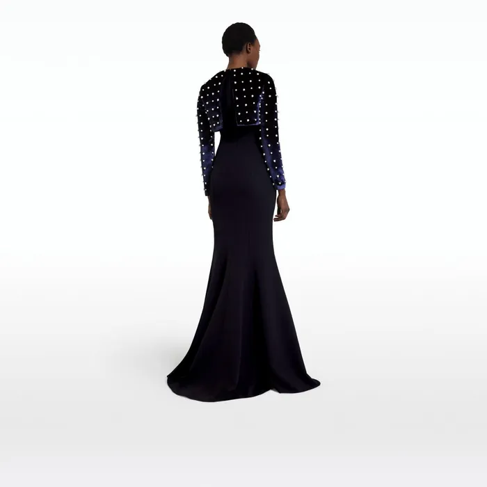 Safiyaa Aneta Black and Caspian Long Dress Women Dresses