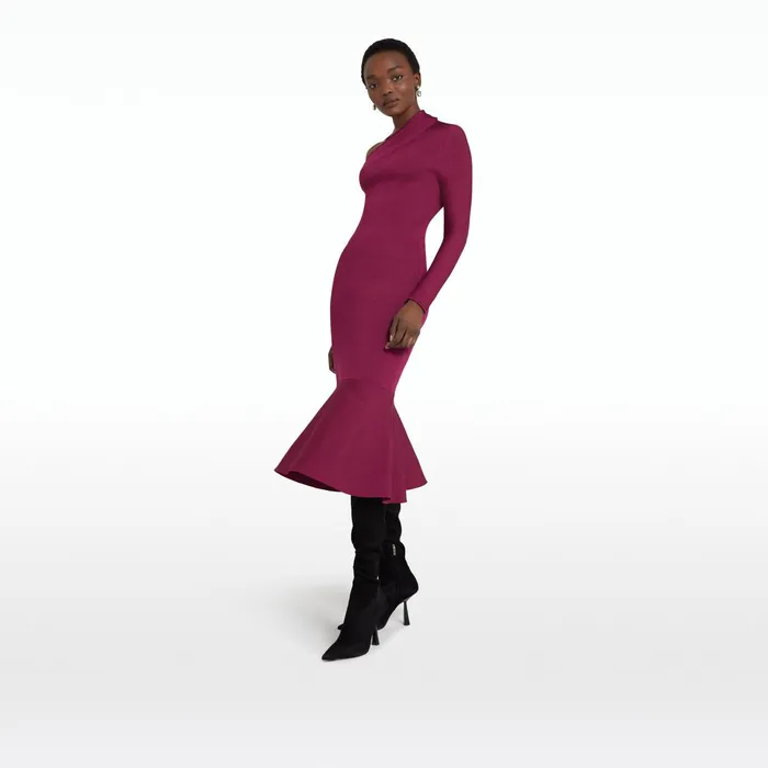 Safiyaa Annabel Burgundy Knit Women Knitwear