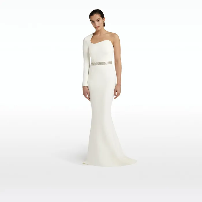 Safiyaa Aria Ivory Long Dress Women Dresses