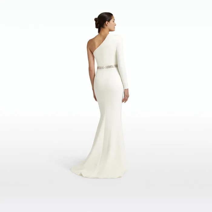 Safiyaa Aria Ivory Long Dress Women Dresses