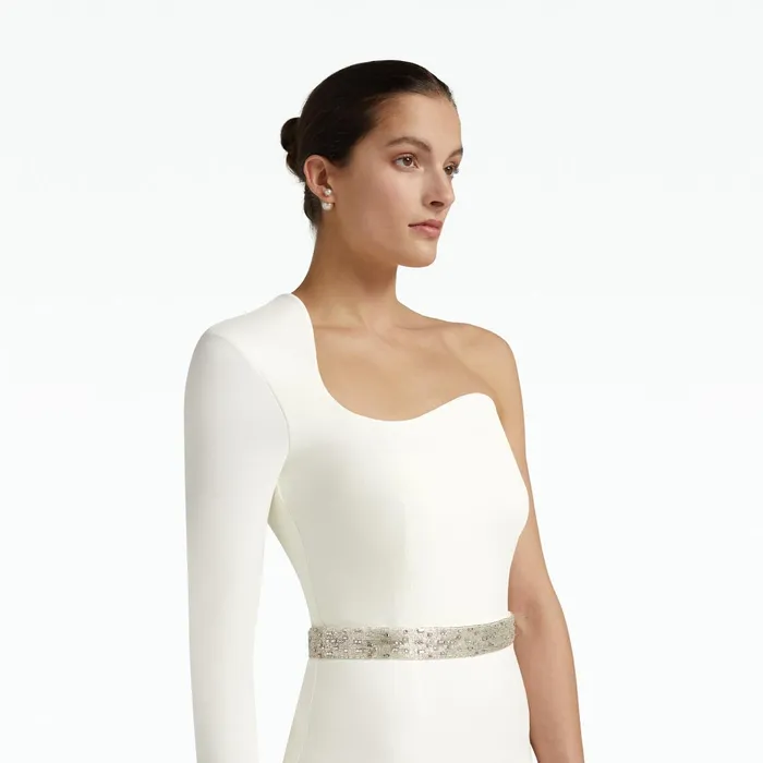 Safiyaa Aria Ivory Long Dress Women Dresses