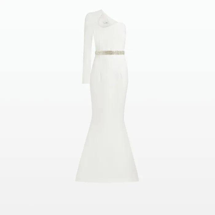 Safiyaa Aria Ivory Long Dress Women Dresses