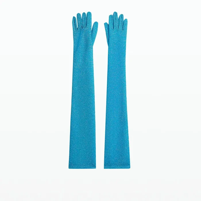 Safiyaa Astin Aquamarine Gloves Women Accessories