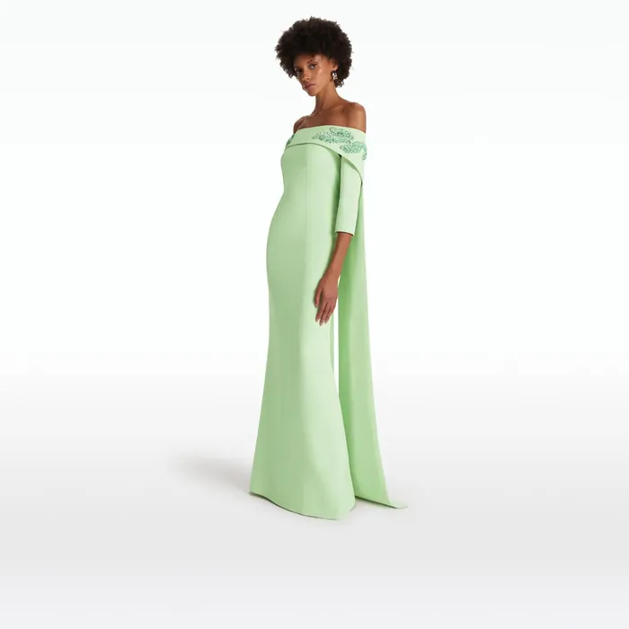 Safiyaa Bellara Harness and Soshin Aloe Long Dress Women Capes Harnesses