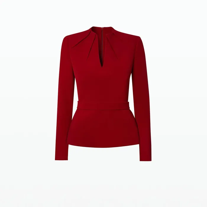 Safiyaa Blanca Azalea Red Top Women Tops