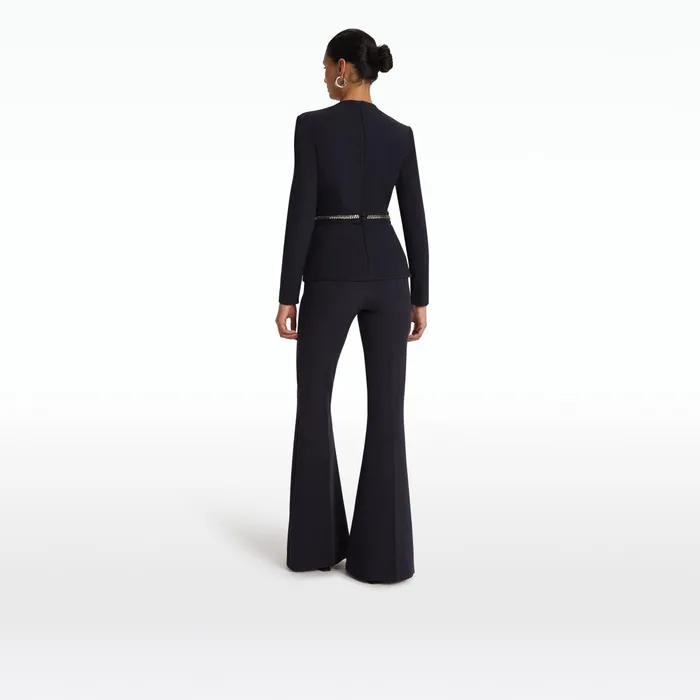 Safiyaa Blanca Midnight Navy Top Women Tops