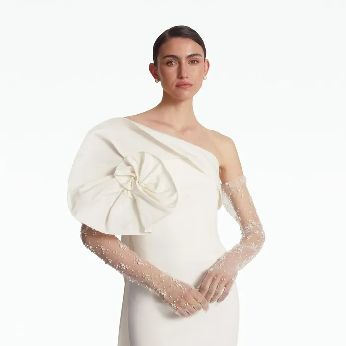 Safiyaa Briannie Ivory Long Dress Women Dresses
