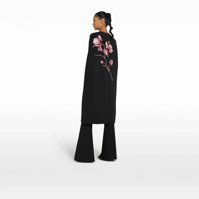 Safiyaa Camila Black Embroidered Coat Women Jackets Coats