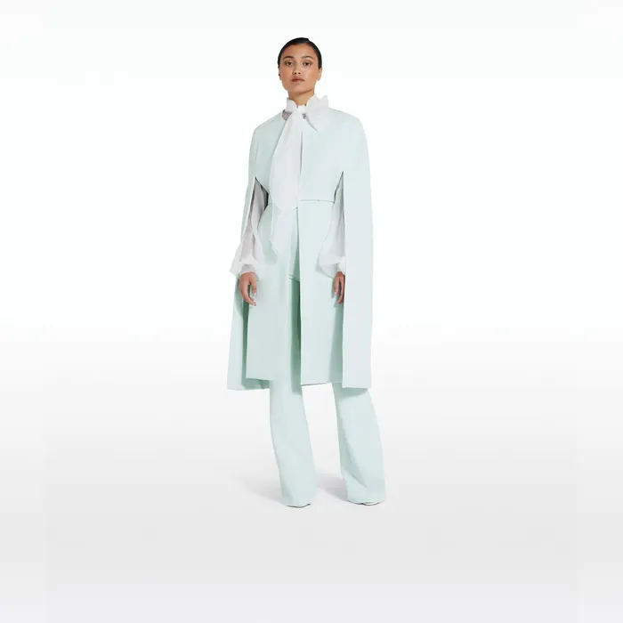 Safiyaa Carlota Ice Blue Coat Women Jackets Coats
