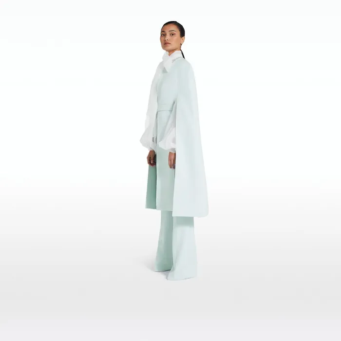 Safiyaa Carlota Ice Blue Coat Women Jackets Coats