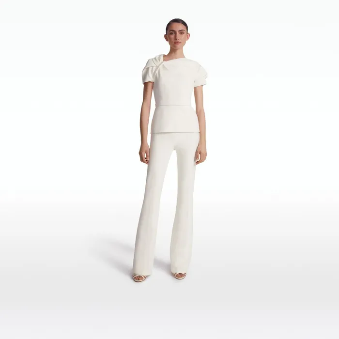 Safiyaa Cassiopeia Ivory Embroidered Top Women Tops