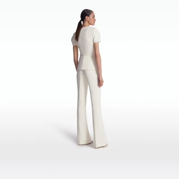 Safiyaa Cassiopeia Ivory Embroidered Top Women Tops