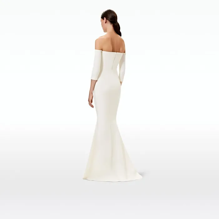 Safiyaa Celiana Embroidered Long Dress Women Dresses
