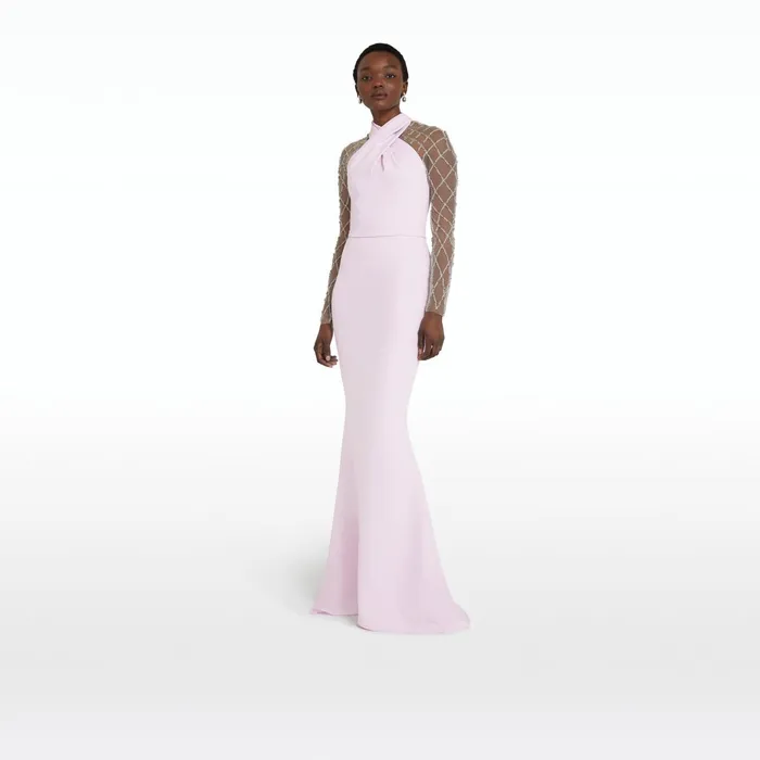 Safiyaa Clarence Lilac Snow Long Dress Women Dresses